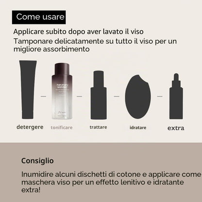HARUHARU Wonder Black Riso Toner ialuronico per pelli sensibili 5.1 fl.oz / 150ml | Senza alcool, senza profumo | Vegan, Crurelty Free, EWG-Green