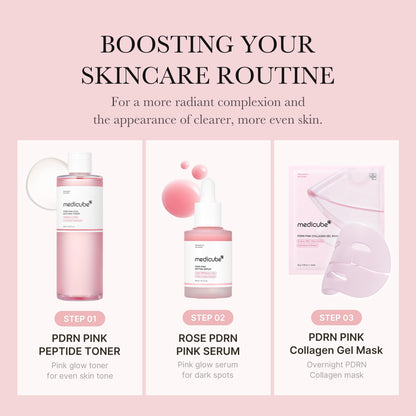 medicube Toner Lenitivo Salmon Dna Pdrn Pink Cica Pink Glow Toner Per Stimolare, Lenire E Calmare La Pelle, (250 Ml/8,45 Fl. Oz.) Peptidico Salmon Pdrn