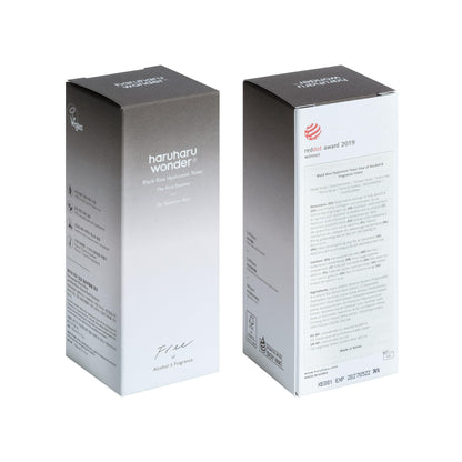 HARUHARU Wonder Black Riso Toner ialuronico per pelli sensibili 5.1 fl.oz / 150ml | Senza alcool, senza profumo | Vegan, Crurelty Free, EWG-Green